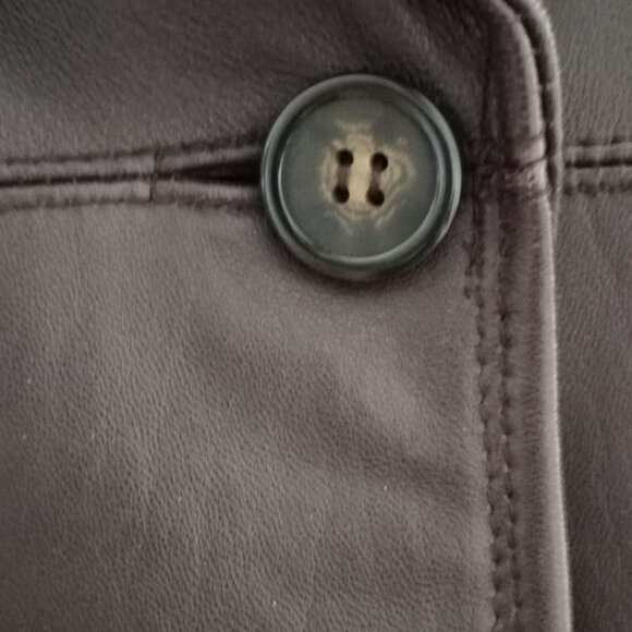 ' G-III Apparel' 'SIENA' Butter soft Dark Brown Leather Jacket Size M NWOT - Picture 2 of 13